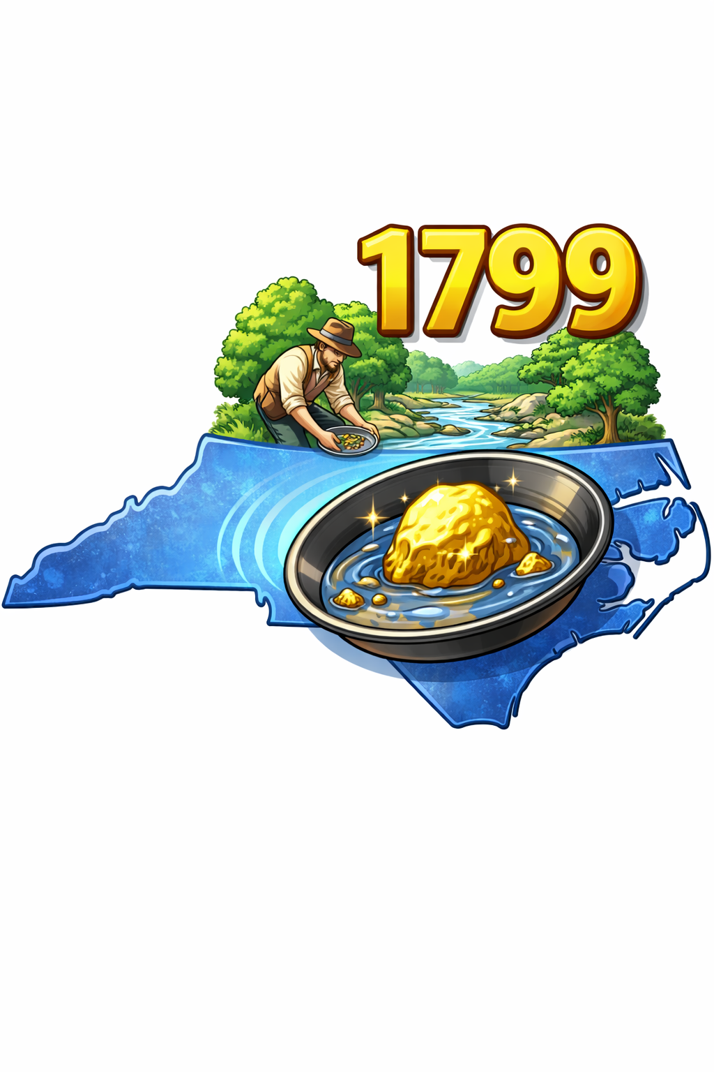 First gold rush North Carolina