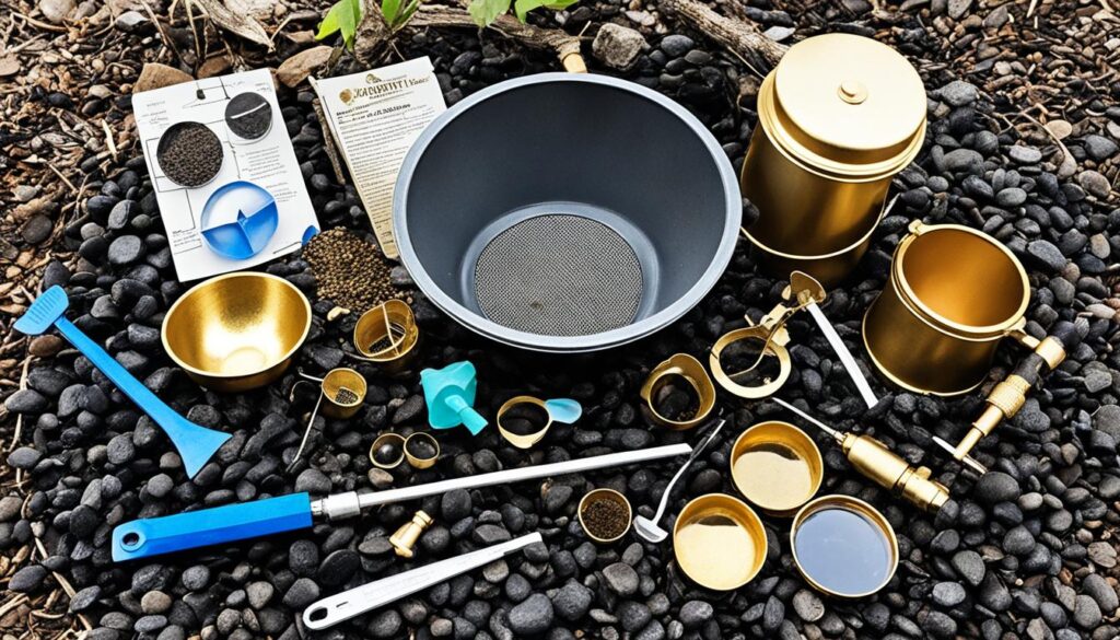 DIY gold panning kit