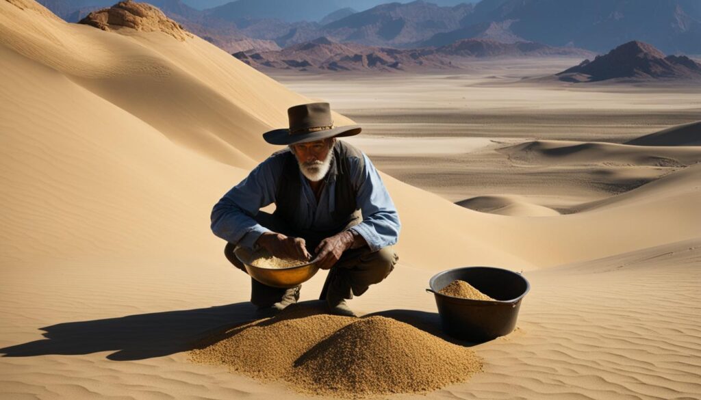 Desert gold prospecting