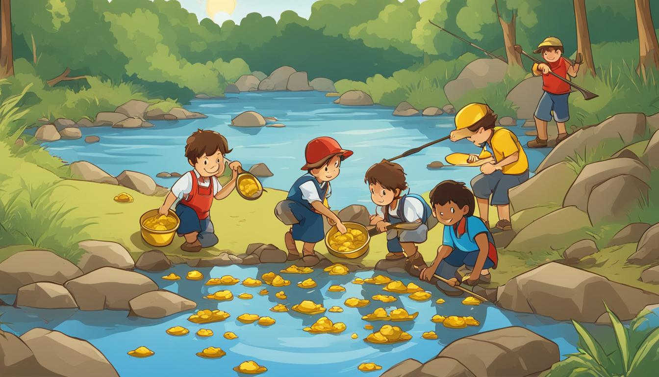 Golden Learning Educational Activities For Kids During Gold Panning