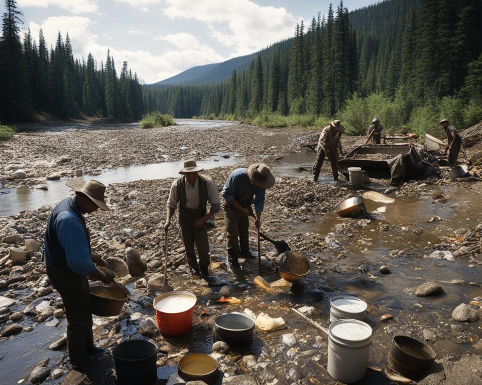 Environmental impact of gold panning