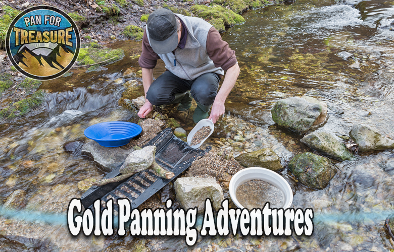 Gold panning adventures in California featuring exciting gold panning adventures.