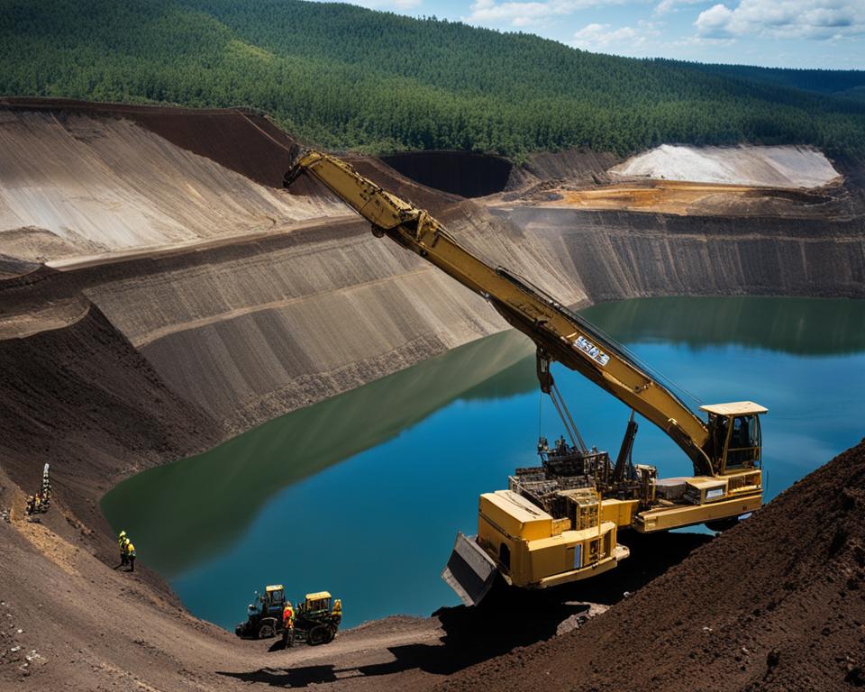 Gold mining in Lake Souris
