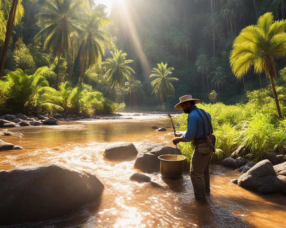 Gold panning in Florida