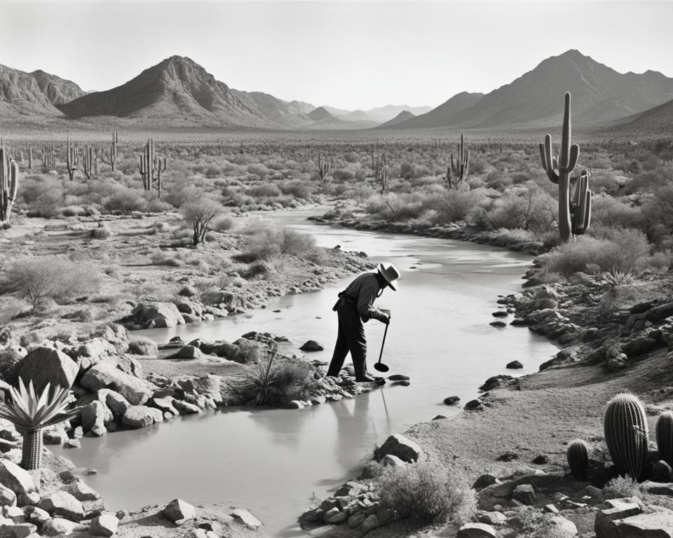 Gold panning in Texas