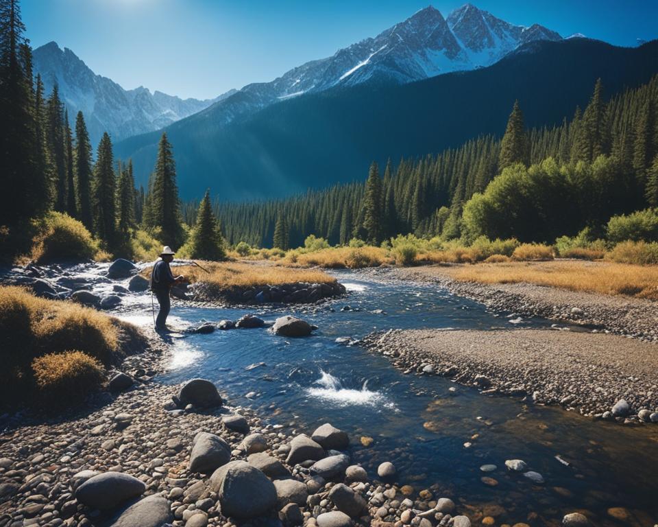 Gold panning in Wyoming