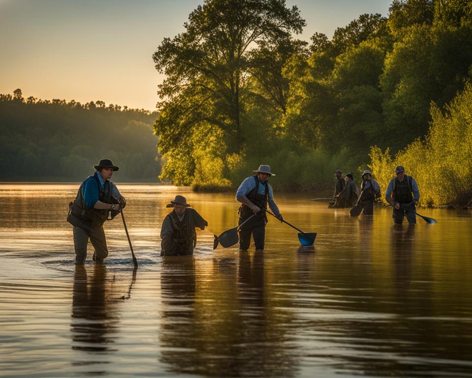 Mississippi River treasure hunting