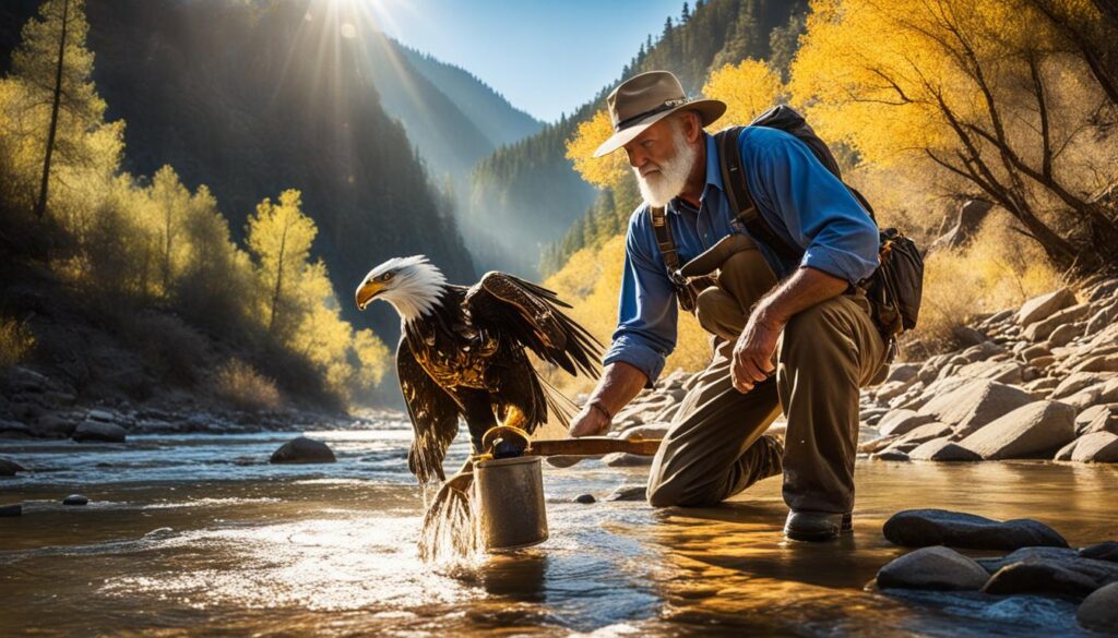 Placer gold in Montana