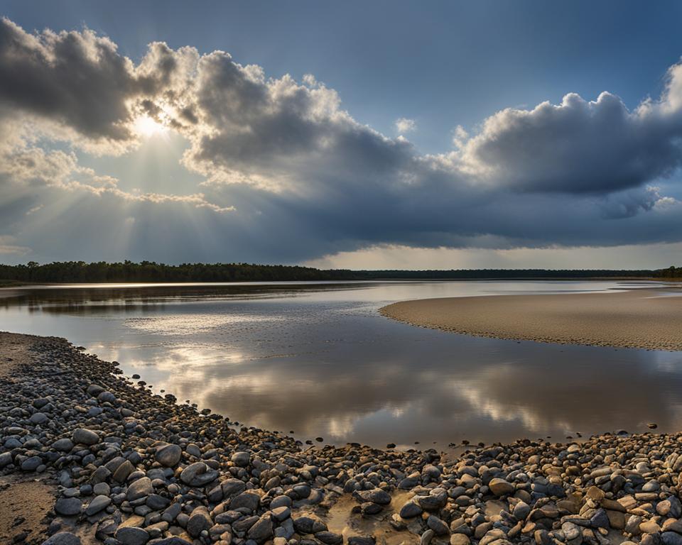 disturbance of alluvial floodplain deposits in South Carolina