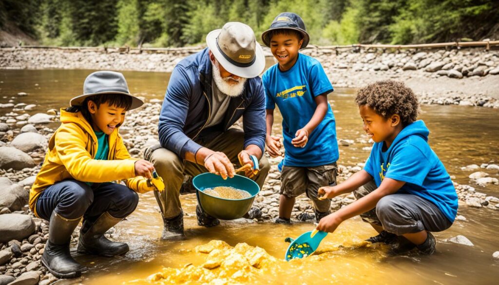 educational gold panning kits for kids