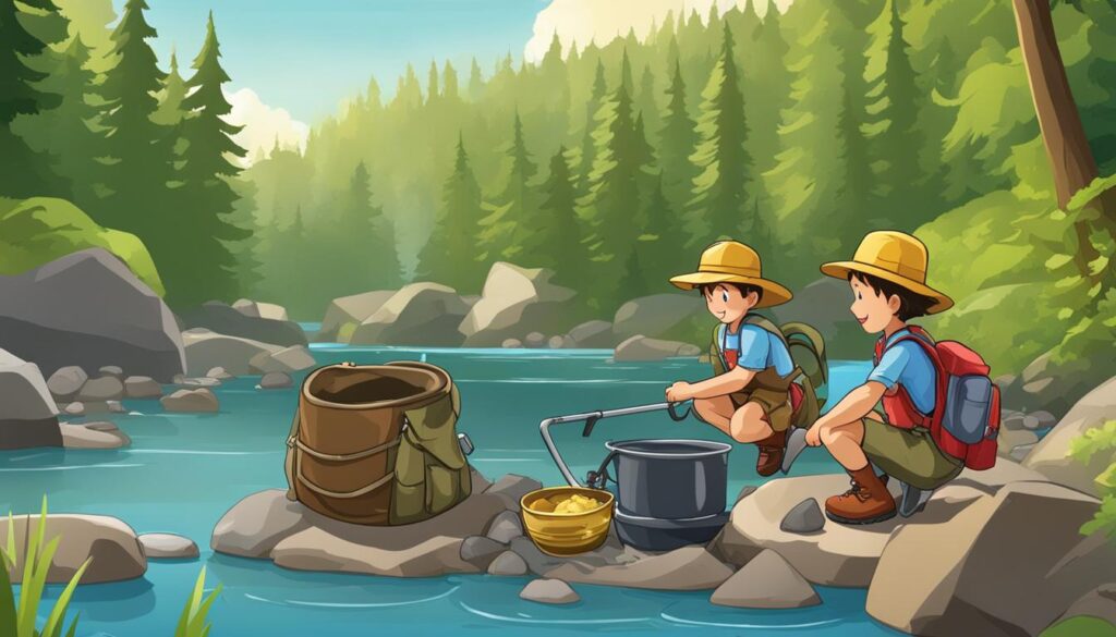 essential equipment for gold panning with children