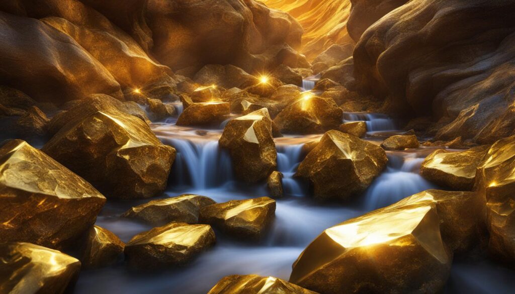 gemstone formation in gold-rich environments