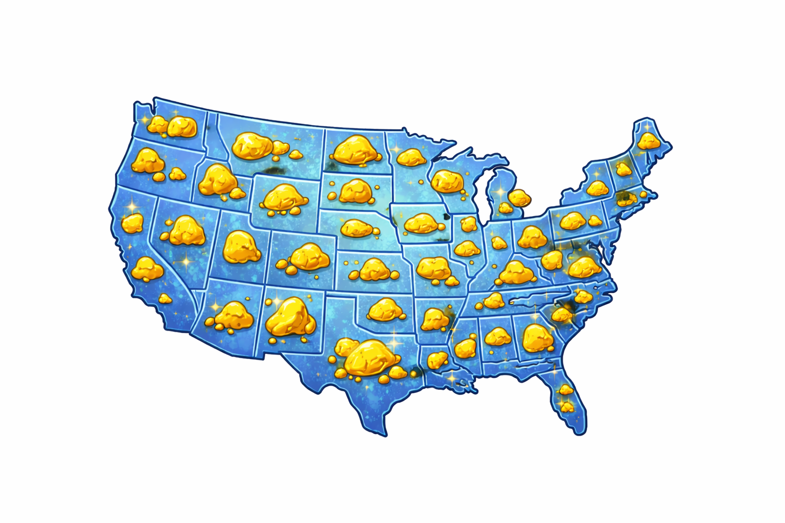 Gold found in every US state