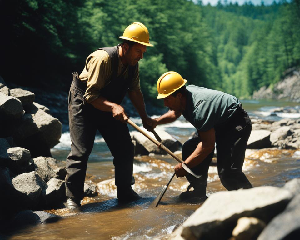 gold mining in Maryland and Michigan