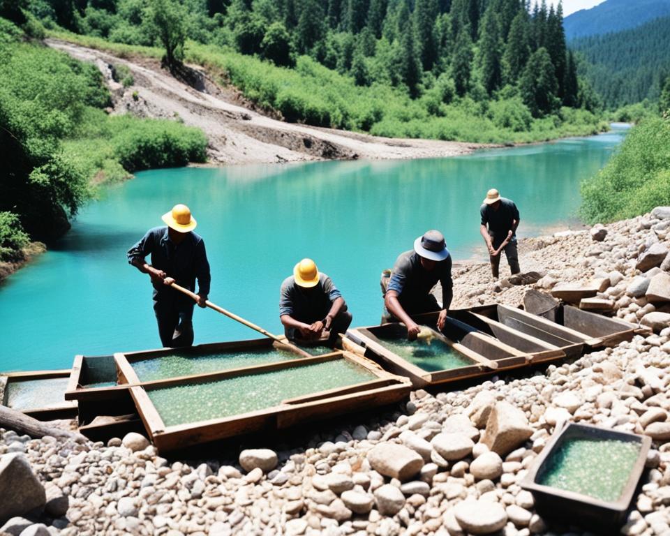 gold mining in Oregon