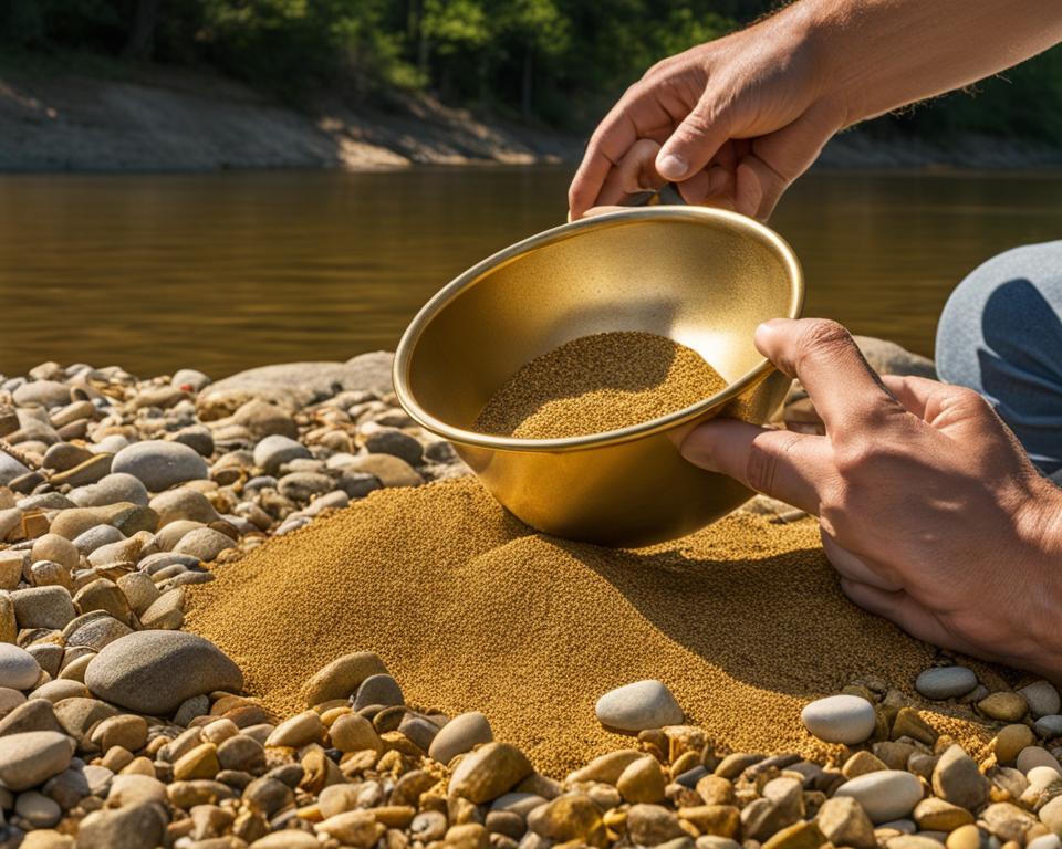 gold panning in Mississippi