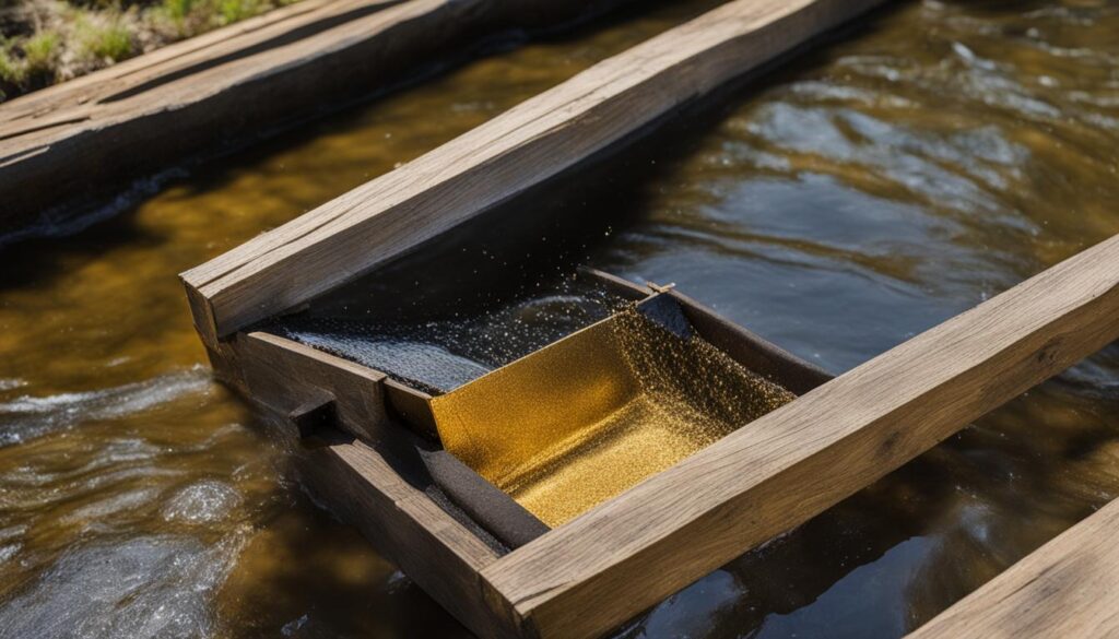 gold prospecting sluice box