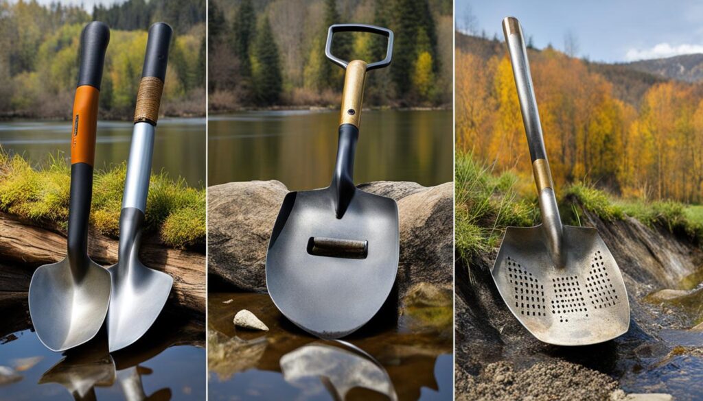 metal detecting shovel options