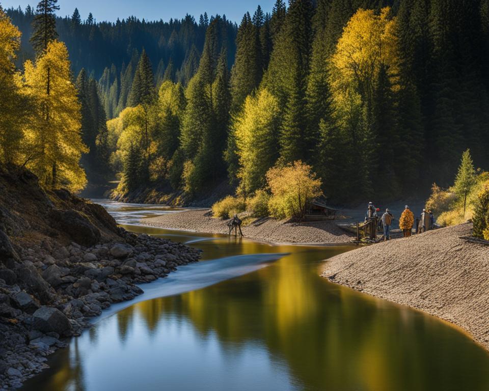 public gold panning sites in Oregon